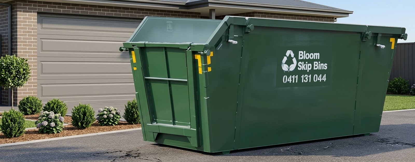 Bloom Skip Bins 10m³ skip bin with walk-in door in Melbourne