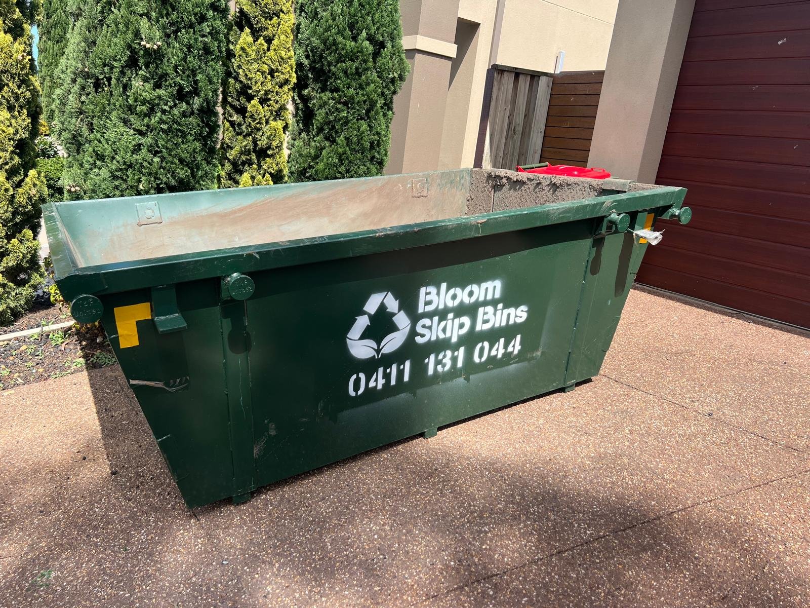 3m³ skip bin with walk-in door for a garage clear-out in Melbourne